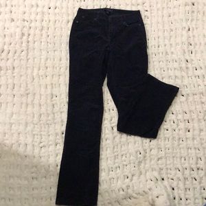 Dark blue corduroy jeans